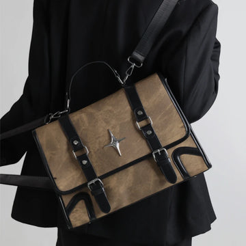 Qfdian 2025 New Trendy Fashion Students Schoolbags High-capacity Preppy Women Shoulder Handbags Vintage Y2k Aesthetic Star Backpacks